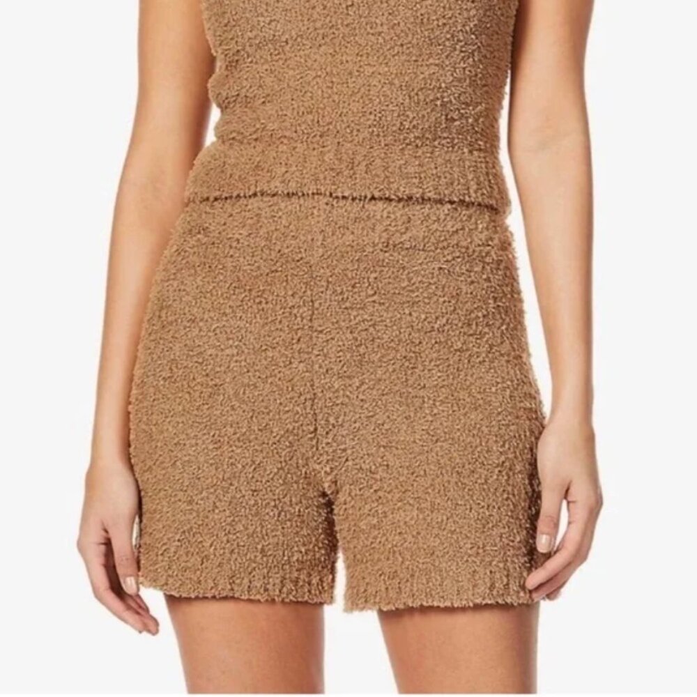 SKIMS Cozy Knit Short Camel Brown Size L/XL